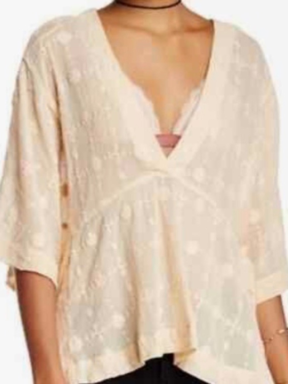 Free People Amber Skies Top Size S.
